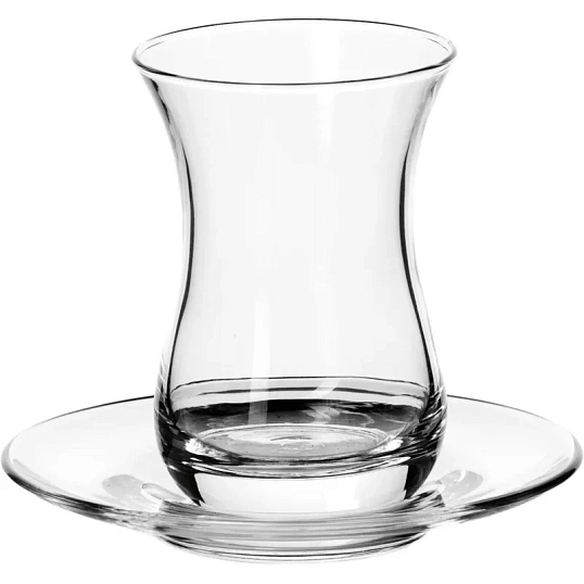 Набор чайный стакан с блюдцем 160 мл (ЧАЙ И КОФЕ) 6 персон