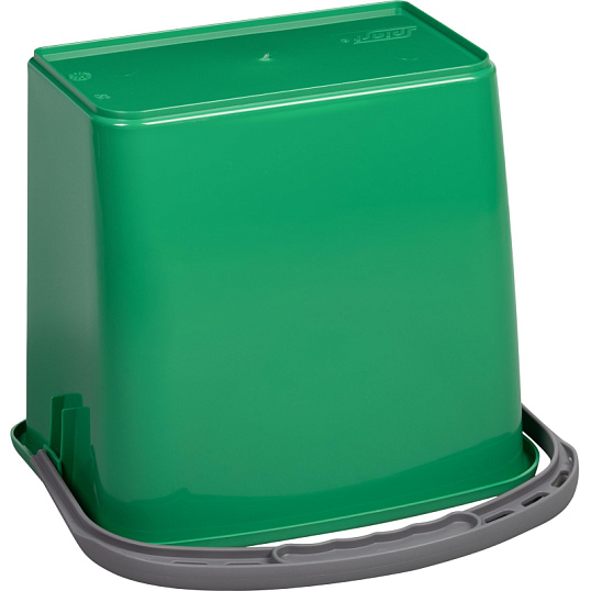 Ведро FBK 6л зеленое, с мерной шкалой, прямоугольное26x19x21,5 см., 91027-5