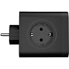Тройник AGNI 4/220 + 2 USB + 1 Type C,черный(TP-WJ3U4E-C-black)