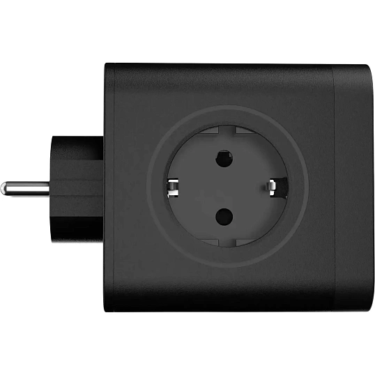 Тройник AGNI 4/220 + 2 USB + 1 Type C,черный(TP-WJ3U4E-C-black)
