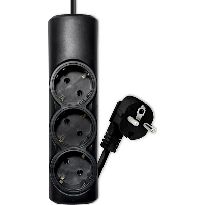 Удлинитель PROGIX PG313 3р/2м/2,2кВт/10А заземление, черный, ПВС 3х0.75