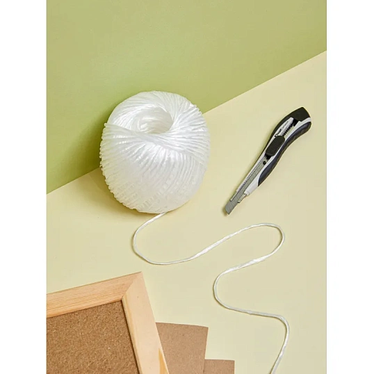 Шпагат п/п 1,6 ктекс хоз.-быт. белый (в бобине 200гр