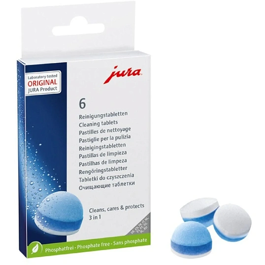 Таблетки для очистки гидросистемы Jura (6 штук в упаковке) (24225)