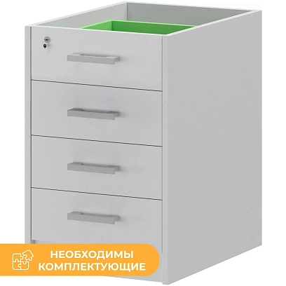 Тумба PT Арго АТ2-07 Каркас тумбы приставной белый