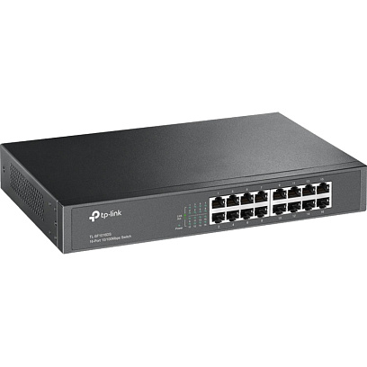 Коммутатор TP-Link TL-SF1016DS (L2) 16x100Мбит/с неуправляемый