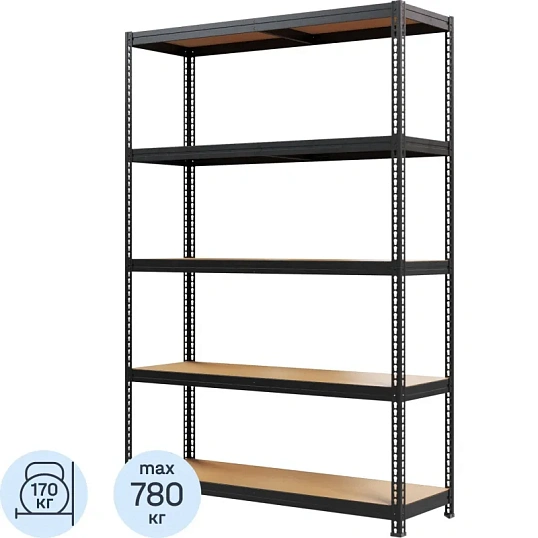 Стеллаж металлический MZ-PROFIL окрашенный 1800х1200х400