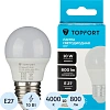 Лампа светодиодная Topfort E27 10W 4000K шар
