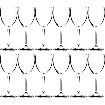 Набор бокалов для вина 250 мл.d=70 мм.h=200 мм.красн.Эталон,12шт/уп,47300