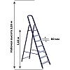 Стремянка Алюмет стальная окрашенная с алюминиевыми ступенями  7 ст. М8407