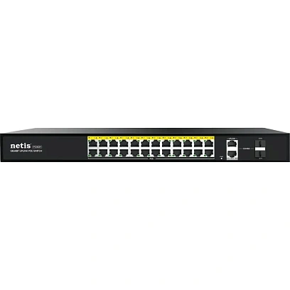 Коммутатор Netis P124GH неуправл PoE+, 24х100 Мбит PoE+, 1х1000 Мбит Uplink