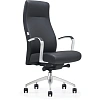 Кресло ЮФК Комус Мебель Easy Chair 501, экокожа, черный, алюминий