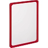 Рамка пластиковая А4 Комус, красный с карманом-проектором  10шт/уп