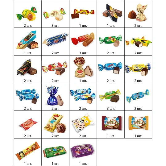 Новогодний сладкий подарок Звездочетик 800г, ОК22396