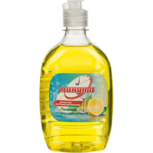 Средство для мытья посуды МИНУТА Лимон 500мл