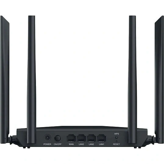 Маршрутизатор Netis NC65 двухдиапазонный AC1200, 2,4-5ГГц, IPv6, черный