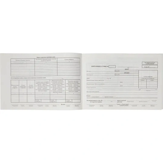 Бланк Препровод. вед-ть денеж. наличн. (кн.100л.) офсет т/у 6