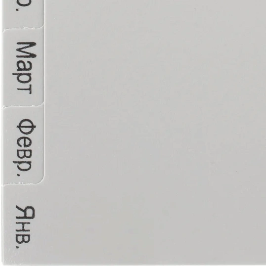 Разделитель листов 12л. по месяцам пластик.Комус