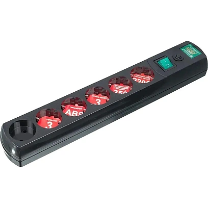 Сетевой фильтр Most LRG 6р/1.6м черный (пакет ПЭ) LRG 6-1.6-Ч