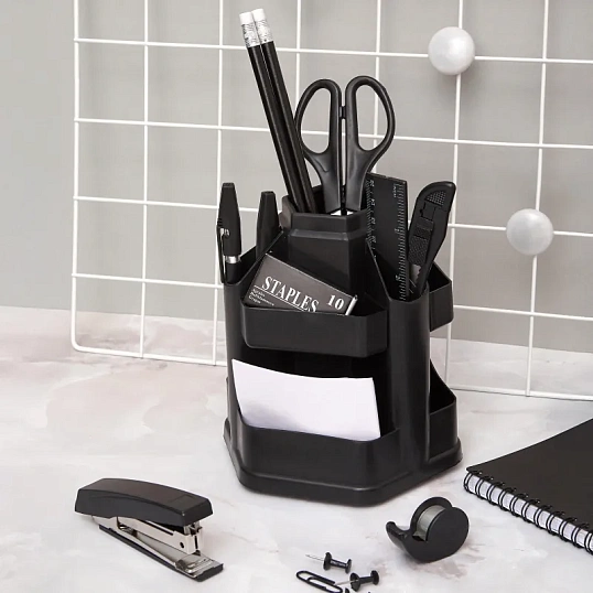 Набор настольный ATTACHE JC805 черный вращающийся -17предметов