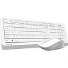 Набор клавиатура+мышь A4Tech Fstyler FG1010 белый/серый USB беспроводная