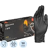 Перчатки одноразовые нитрил GOGRIP BLACK цв.черный (25 пар/уп) р.L,ПС