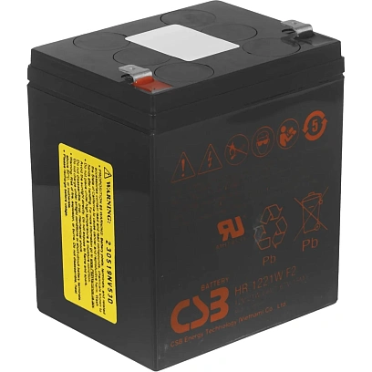 Батарея для ИБП CSB серия HR, HR1221W F2, 12В/5Ач