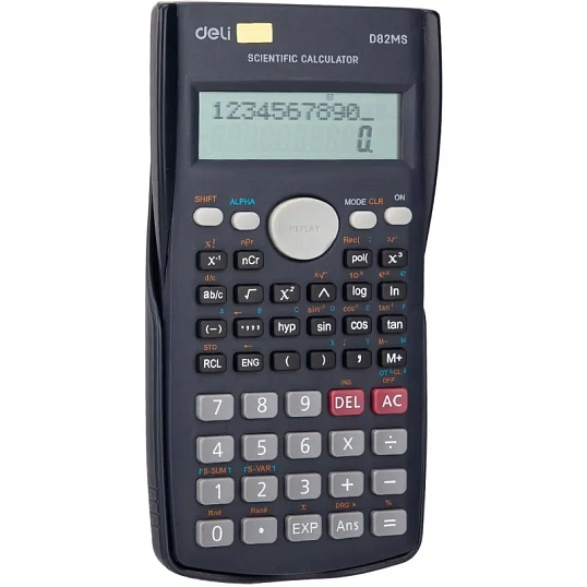 Калькулятор научный Deli ED82MS темно-синий 10+2-разр. 240 функций