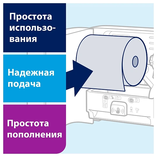 Диспенсер для полотенец в рул.Tork Matic Elevation H1 460001 металлик