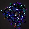 Гирлянда светодиодная Мультишарики 13мм, 20м,черный ПВХ, 200, RGB 303-509-1