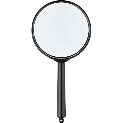 Лупа Attache, увеличение х6, диаметр 60мм, цв.черный, карт/кор.