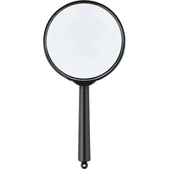 Лупа Attache, увеличение х6, диаметр 60мм, цв.черный, карт/кор.