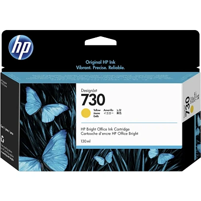 Картридж струйный HP 730 P2V64A жел. (130мл) для T1700