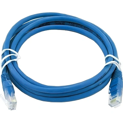 Патч-корд ExeGate UTP-RJ45-RJ45-5e-1,5M-BL, 5e, 1.5м, синий <EX241493RUS