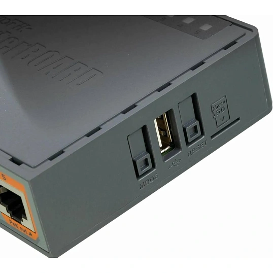 Маршрутизатор MikroTik hEX S RB760iGS 5х 1G RJ45, SFP, USB, MicroSD, PoE