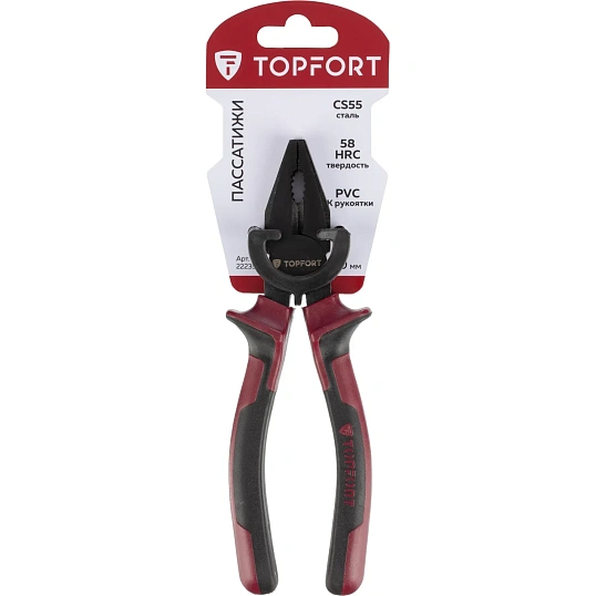 Пассатижи 180мм/7 Topfort Basic