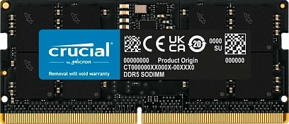 Модуль памяти Crucial DDR5 SO-DIMM 16GB 4800Мгц (CT16G48C40S5)