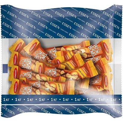 Конфеты BON BONEL десерт мини печенье с карамелью, 1кг