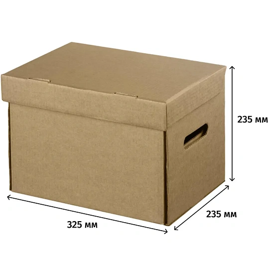 Короб архивный ДЕЛОПРОИЗВОДСТВО А4 325х235х235, Т23