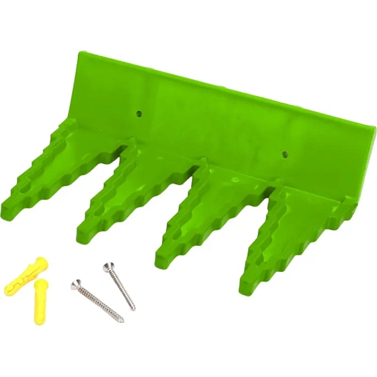 Крепление настенное для инвентаря зеленое (91102)_KFC