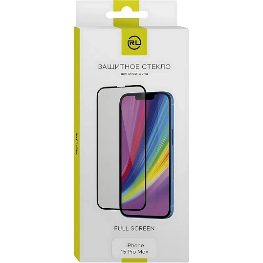 Защитное стекло Red Line iPhone 15 Pro Max FULL GLUE черный