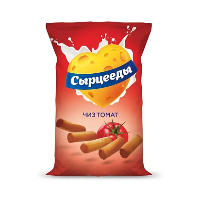 Снеки Сыр копченый Сырцееды томат, 23г