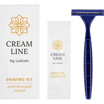 Набор бритвенный Luscan Cream Line картон,200шт