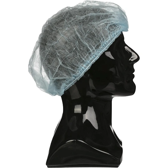 Шапочка -клип одноразовая Шарлотта голубая (100 шт/уп)