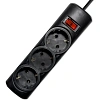 Сетевой фильтр PROGIX PG335 3р/2м/2,2кВт/10А заземление, черный, ПВС 3х0.75