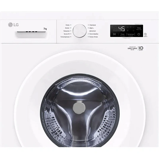 Стиральная машина LG F2Y1HS3W кл.:A фронт. макс.:7кг белый инвертер