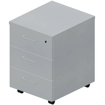 Тумба мобильная INS 3 ящ.+замок Титан UQNP3BTI 43х50х60см