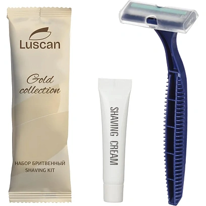 Набор бритвенный Luscan Gold Collection ПЭ, 200шт/наб