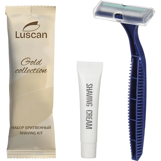 Набор бритвенный Luscan Gold Collection ПЭ, 200шт/наб