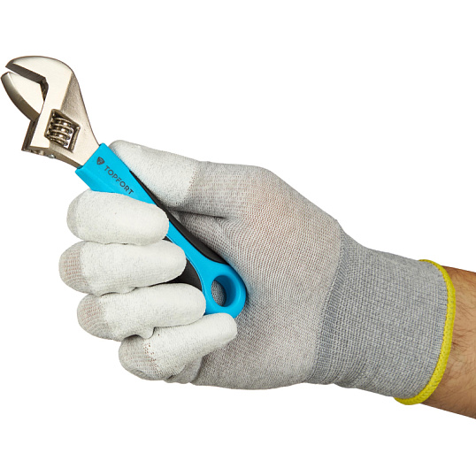 Перчатки защитные TOPFORT Ant PU Lite антистат.нейлон/карбон.нить с ПУ р7