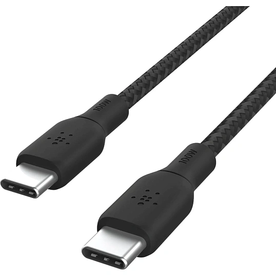 Кабель Belkin (CAB014BT3MBK)BoostCh.100W USB-C to USB-C 2.0 Braided 3м. чер
